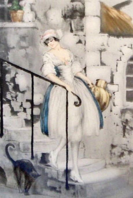 ルイ・イカールの絵画作品　タイトルは、ミルクメイド